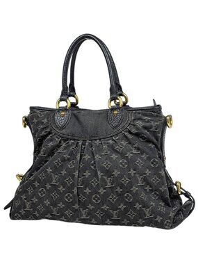 Louis Vuitton Neocavi GM Handbag Monogram Denim Noir